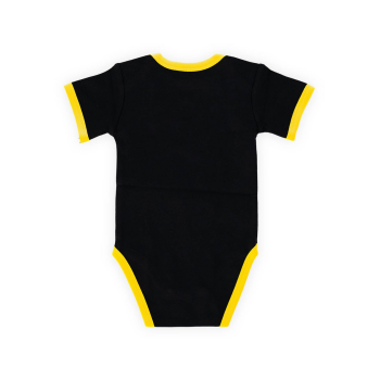 Preview: Borussia Dortmund BVB Baby Body Emblem Schwarz GOTS